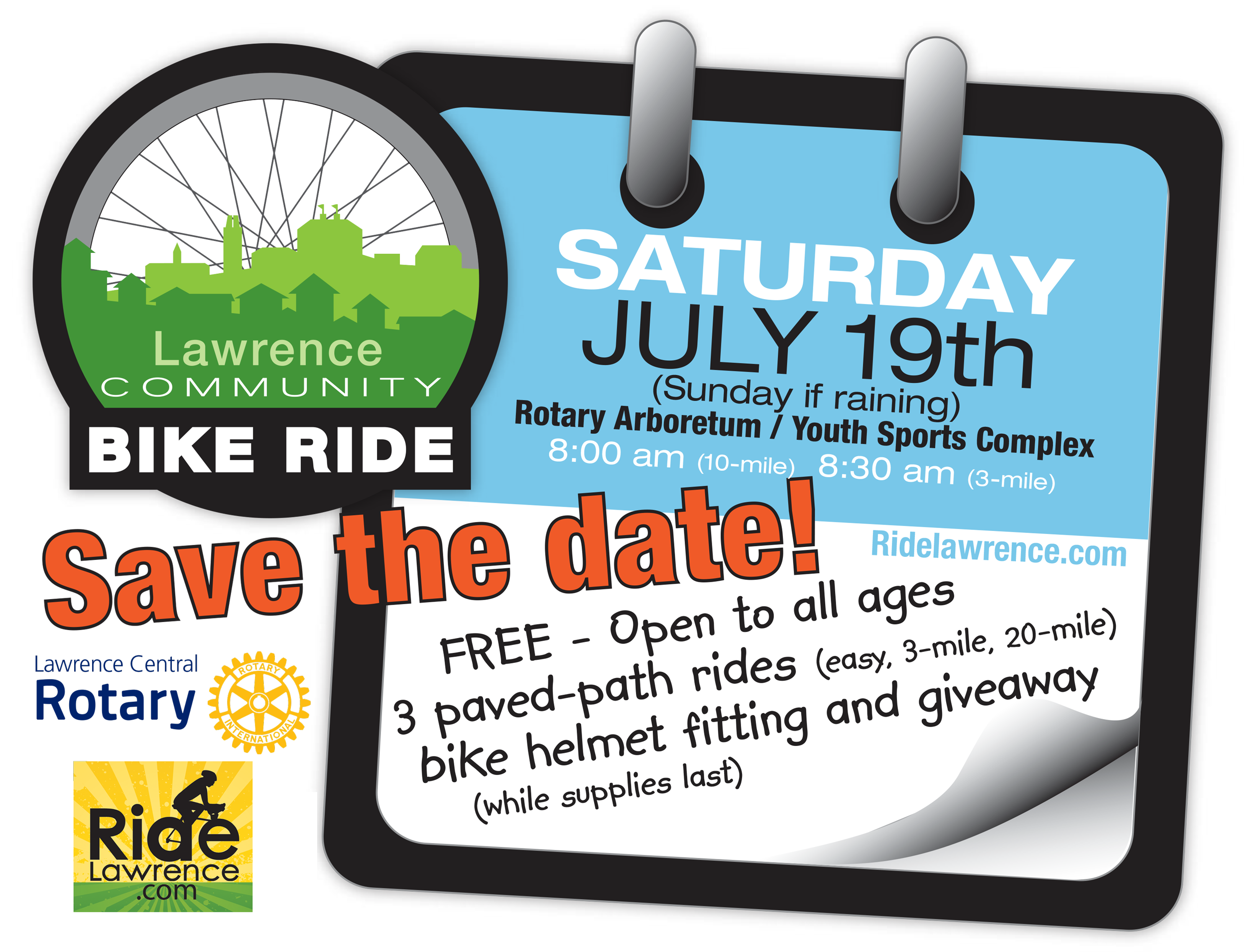 Mark Your Calendars Now For the 2014 Lawrence Community Bike Ride July